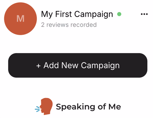 Create your campaign and questions.